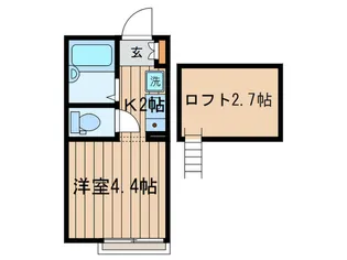 ポンデロッサ小田弐番館【1階】の間取り