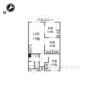 toU真美ヶ丘【3階】の間取り