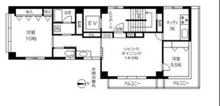 リバティイントーキョー【6階】の間取り