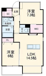 フルール・ド・リス【3階】の間取り