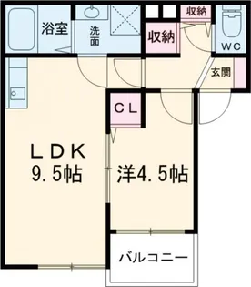 ソレイユ黒崎【3階】の間取り