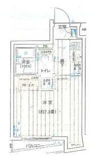 プレール・ドゥーク水天宮【10階】の間取り