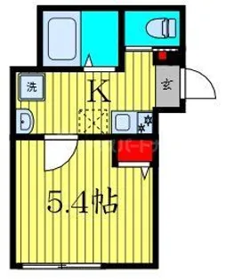 ジェラトーニ鹿骨【3階】の間取り