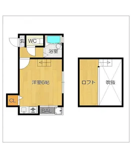 マーベラス住吉【1階】の間取り