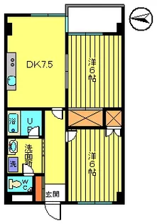 ツインパレスイースト【2階】の間取り