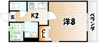 eハイム【2階】の間取り