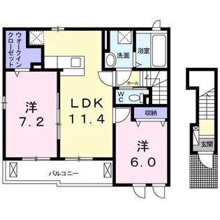エスポワール【2階】の間取り