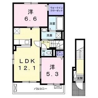 アザレアM・III【2階】の間取り