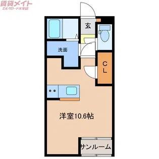 マゼラン【2階】の間取り