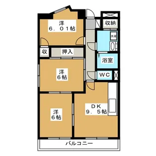 サンセール新橋【1階】の間取り