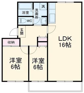 フィレンツェ一宮北【2階】の間取り