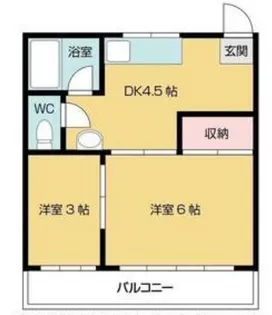 葵コーポ【4階】の間取り