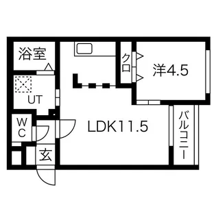 アイジェイ711【4階】の間取り