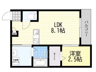 リアコート千里丘1 SOUTH【3階】の間取り