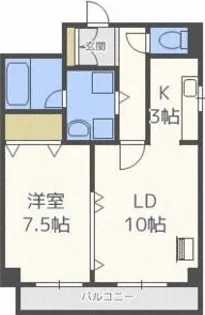 アベニュー南【3階】の間取り