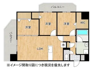 AXIA Will帯山【3階】の間取り
