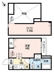 Fleur odasaga (フルールオダサガ)【1階】の間取り