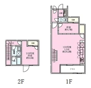 MSH柿の木坂【1階】の間取り