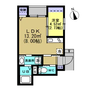グランドール若林I【1階】の間取り