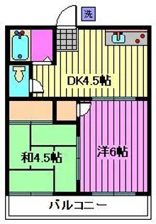 サニーコーポまさもと【2階】の間取り