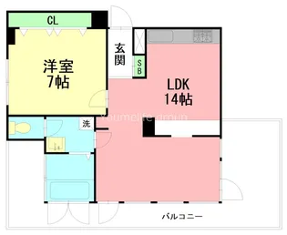タートルストーンビル【4階】の間取り