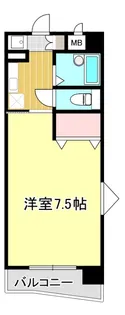 メトロノーム中島【2階】の間取り