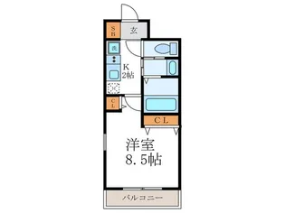 ARTISTA御所西ドゥーエ【3階】の間取り