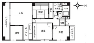 アルクスール 大型リフォーム済【8階】の間取り