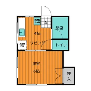 コーポみちのく【2階】の間取り