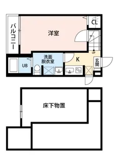 グランショア千代【1階】の間取り