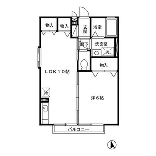 フローラ【2階】の間取り