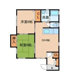 コーポトーカイ【1階】の間取り