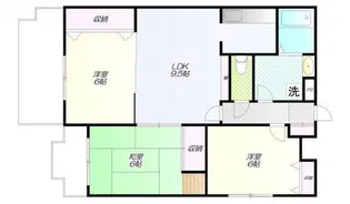 パークヒルズ西台【4階】の間取り