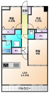 JUN青葉町コート【5階】の間取り