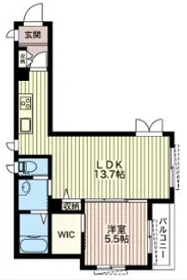セレーナ三宿【3階】の間取り