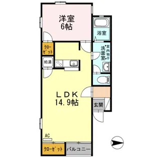 モアミシェル A【1階】の間取り