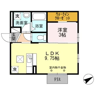 サムポワール【1階】の間取り