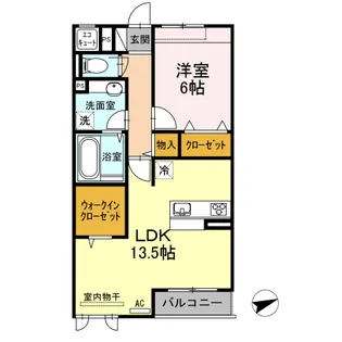 セレーノ空【3階】の間取り