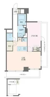 MFPRコート麻布十番【8階】の間取り