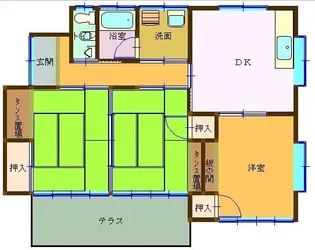 愛媛県新居浜市庄内町3【一戸建】の間取り