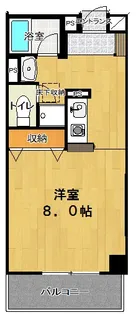 カーサフォンテ【1階】の間取り