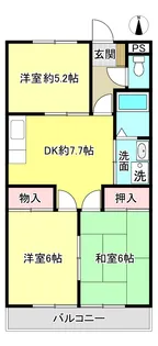 第6桜コーポ【2階】の間取り