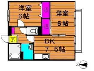 サンライフ玉島 A【2階】の間取り