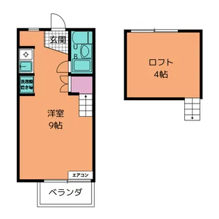 コーポセブンII【1階】の間取り