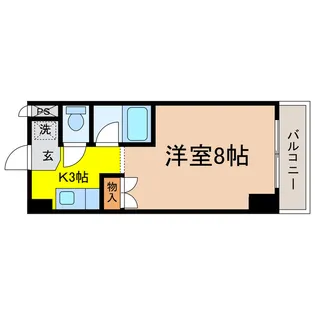 カルテットKOBORI A棟【4階】の間取り