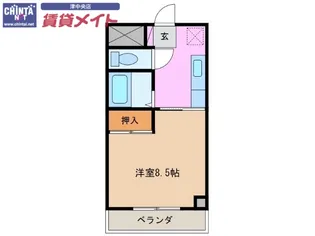 エスプール阪野【3階】の間取り