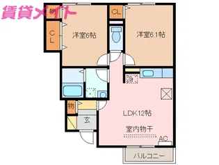 ソフィアコート A【1階】の間取り