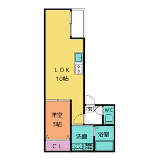 エル前之輪【1階】の間取り