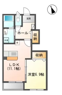 グランディール サーラ【1階】の間取り