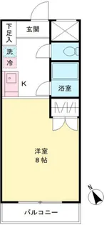 パラティーノ打越【3階】の間取り